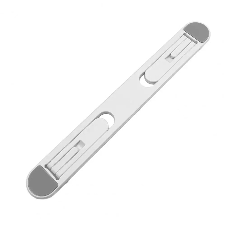 Suport laptop portabil, alb, 22x3cm, ajustabil, stabil