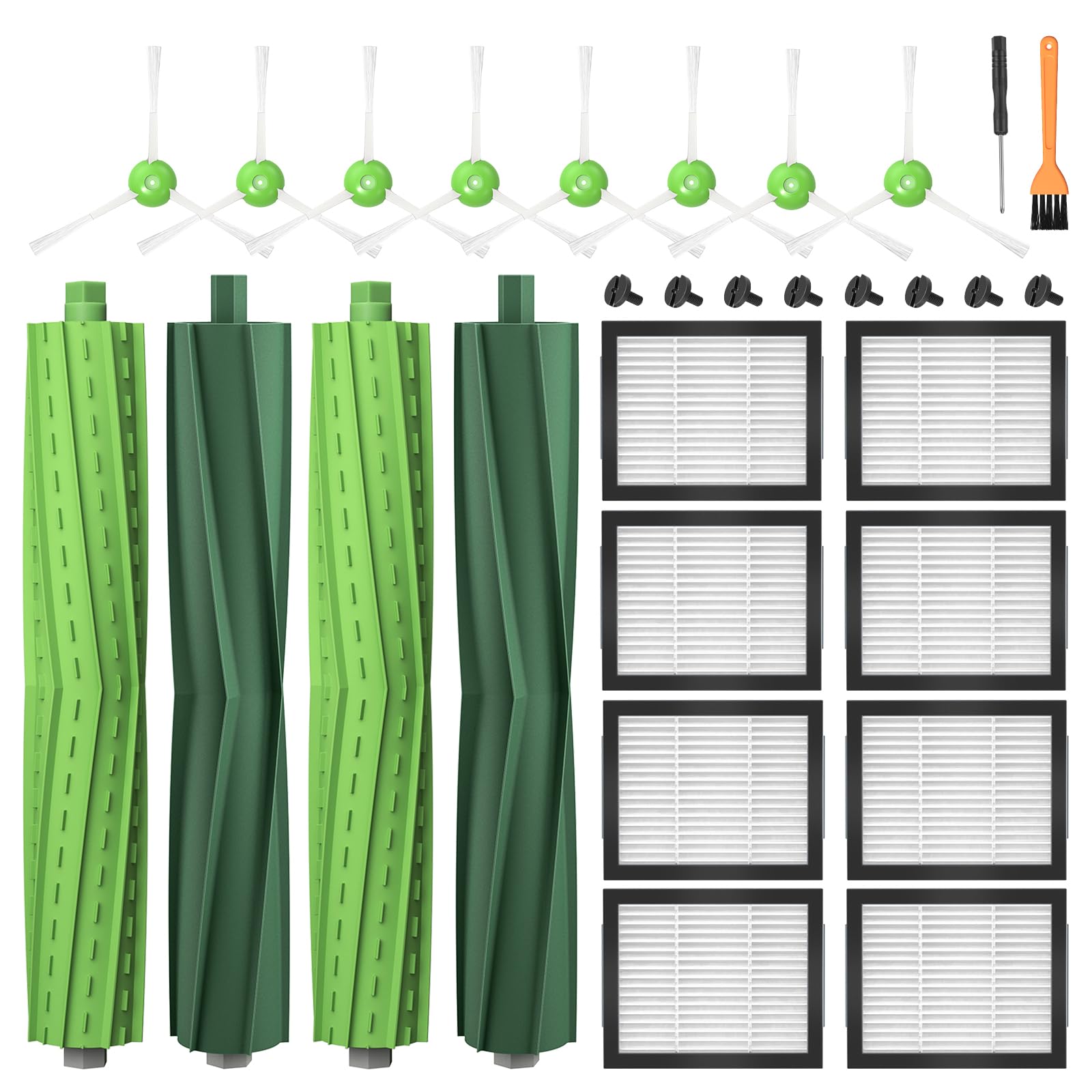 Kit Accessoires Pour Roomba I/e/j Série (i3, I7, J7, E5…) - 22 Pièces : Brosses, Filtres, Tournevis