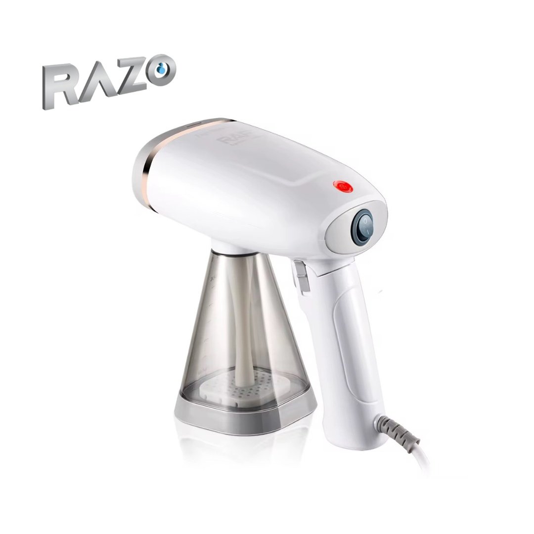 Aparat de calcat vertical cu abur portabil pliabil Razo, 1155W, rezervor 240 ml, accesorii incluse, multifunctional pentru haine si textile