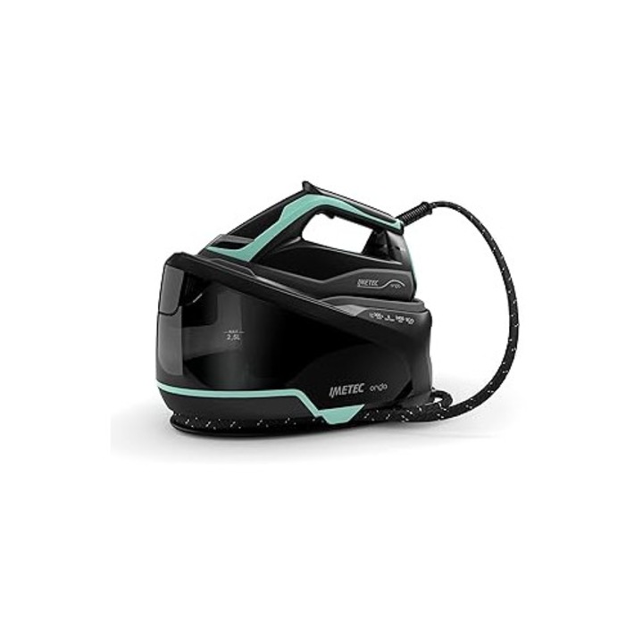 Statie de calcat cu abur Imetec Onda P1 – cu talpa patentata cu valuri glisante, 2400 W, jet de abur de 300 g, rezervor de 2, 5 L, protectie tripla impotriva calcarului