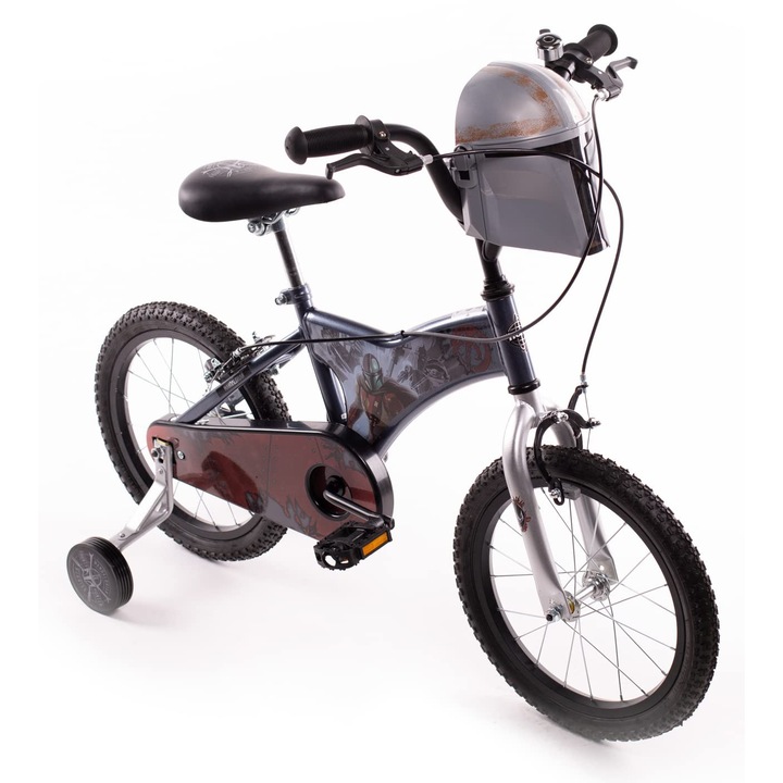 Bicicleta Pentru Copii Huffy Boys Star Wars Mandalorian, 16 Inch, Gri, 40, 6 Cm