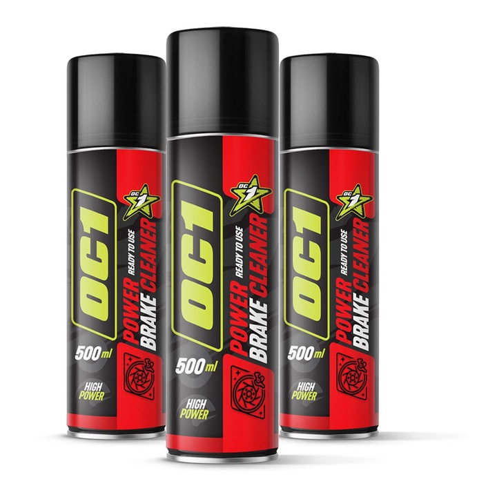 Комплект OC1 разтвор за почистване и поддръжка на спирачки, 3 броя, 500мл, за превозни средства на 2 колела