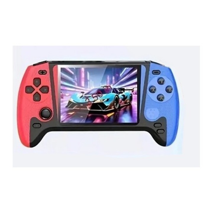 Consolă portabilă Retro-Bit, 500 jocuri, ecran HD 3.5 inch, baterie reîncărcabilă 1200 mAh, dimensiune 16 cm