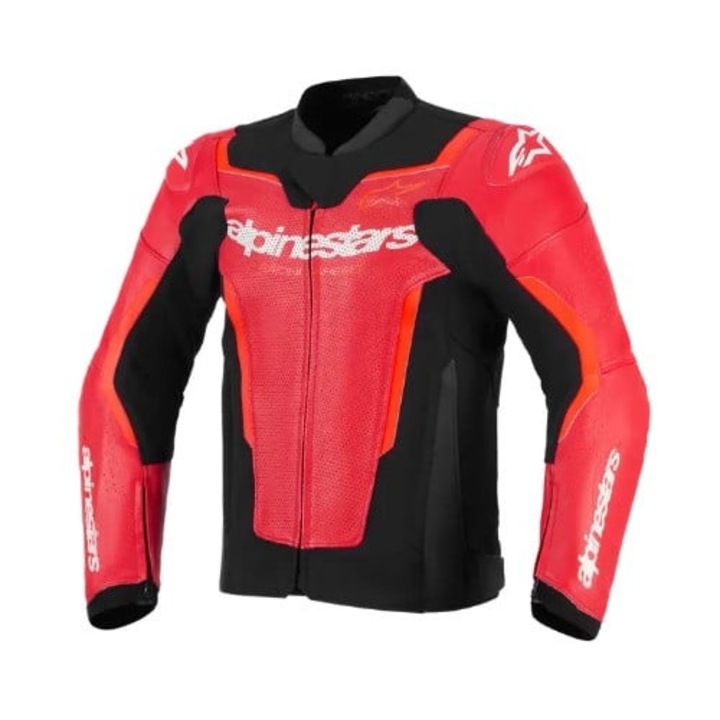 Geaca din piele ALPINESTARS GP FORCE V2 AIR RED/FLUO, 50/M
