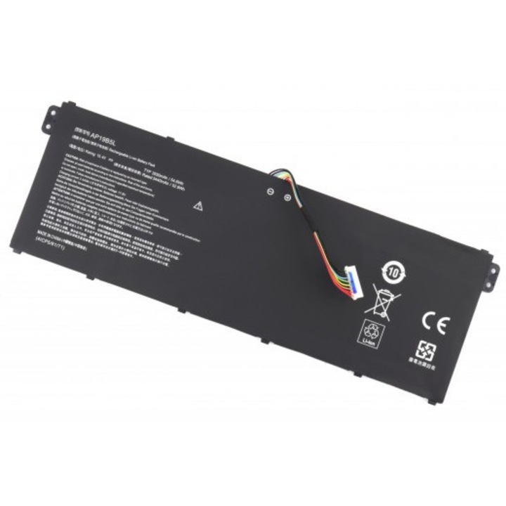 Baterie laptop Li-Polymer potrivita pentru Acer Aspire 5 A515-43 A515-43G A515-52 A515-52G Swift 3 SF314-42 AV15-51 AP19B5L, 4 celule, 3400 mAh, negru