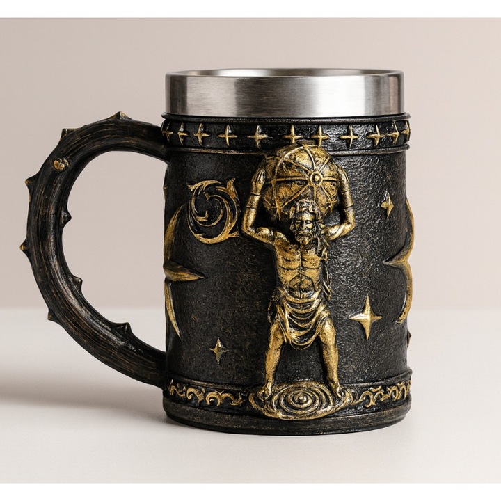 Халба Magic Time Athenora, митологичен дизайн Атлас, 15x15см, 500мл