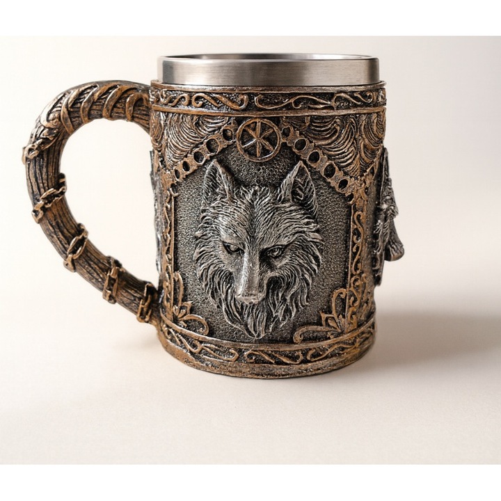 Magic Time Fenrir dekoratív tál, északi design, 500ml, 12x15cm