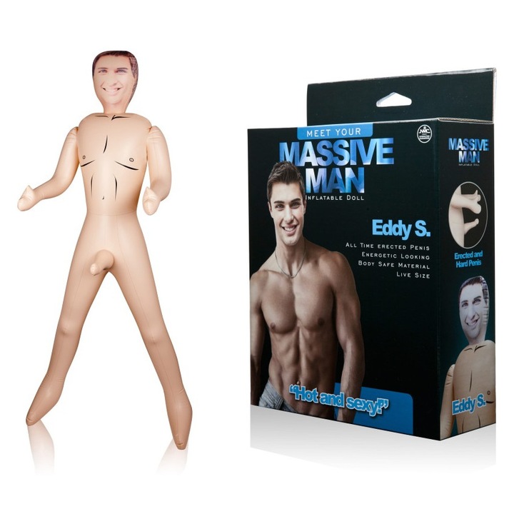 EDDY felfújható férfi baba