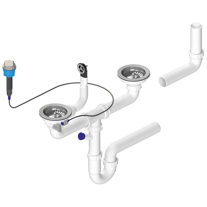 Bruckner mosogató szifon, 6/4", 40mm, 0.585kg