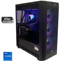 Sistem Desktop PC Gaming Serioux Powered by MSI cu procesor Intel Core i7-14700F pana la 5.4GHz, Racire pe lichid, 32GB DDR5, 2TB SSD, MSI GeForce RTX 5070 SHADOW 2X OC 12GB GDDR7, No OS, Negru