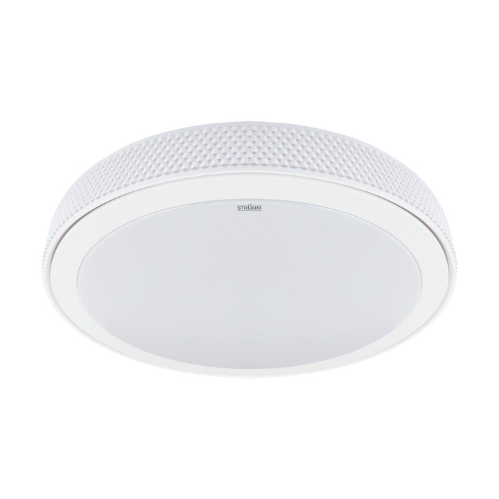Lampa de tavan (plafoniera) rotunda RATAN LED C 24W CCT alb 04788 STRUHM