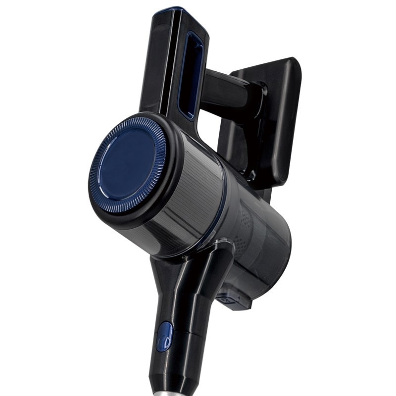 Aspirator portabil, fara fir 2 in 1, 300W, 1L, 22.2V, autonomie 35 minute, perie led, filtru lavabil, negru/argintiu
