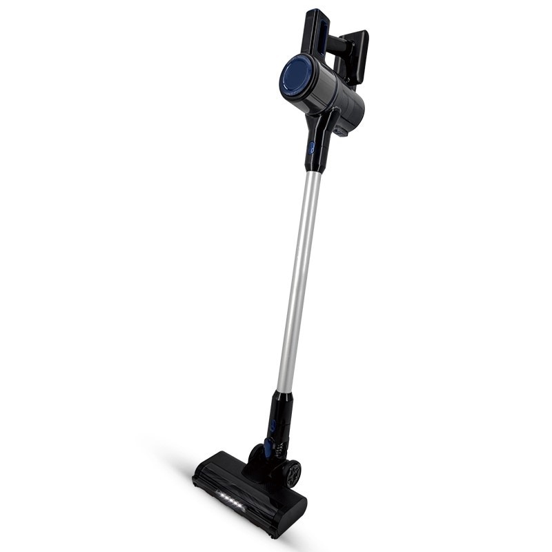 Aspirator portabil, fara fir 2 in 1, 300W, 1L, 22.2V, autonomie 35 minute, perie led, filtru lavabil, negru/argintiu