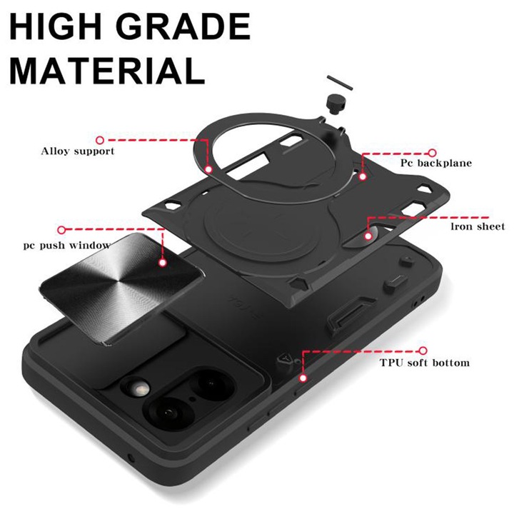 Калъф за OnePlus Nord CE5, от поликарбонат, котката на Стеф, черен цвят