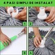 Mop Profesionist cu Cap 360° din Microfibra 52 cm – Usor de Folosit, Maner ergonomic Din Inox Inoxidabil, Super Absorbant, Stoarcere Rapida