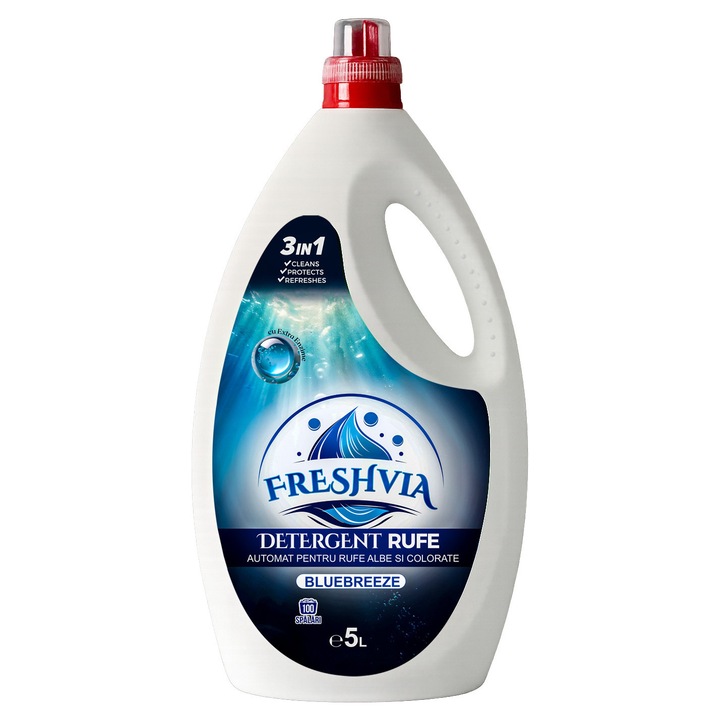 Freshvia folyékony mosószer, Bluebreeze, 5L, 100 mosás