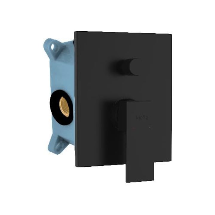 Kielle csaptelep 2 fogyasztóhoz, testre szerelhető, matt fekete