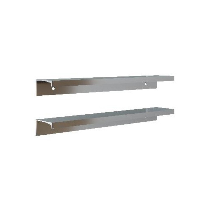 Set 2 manere pentru mobilier, Kielle, 22 cm, argintiu, 60 cm