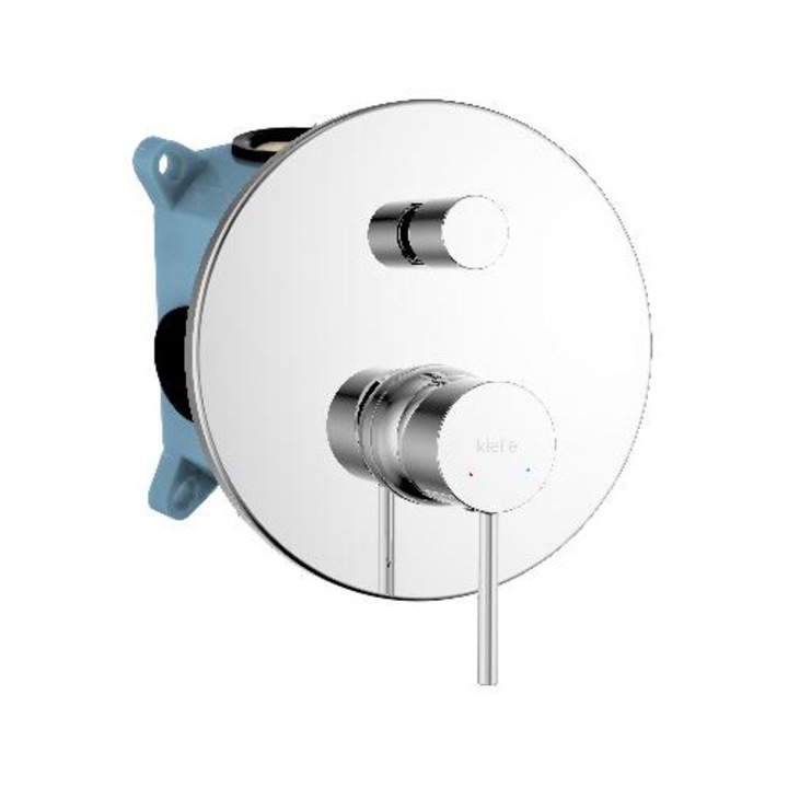 Kielle csaptelep mosogató alá szereléshez, króm, 2 fogyasztóhoz, kerámia patronnal