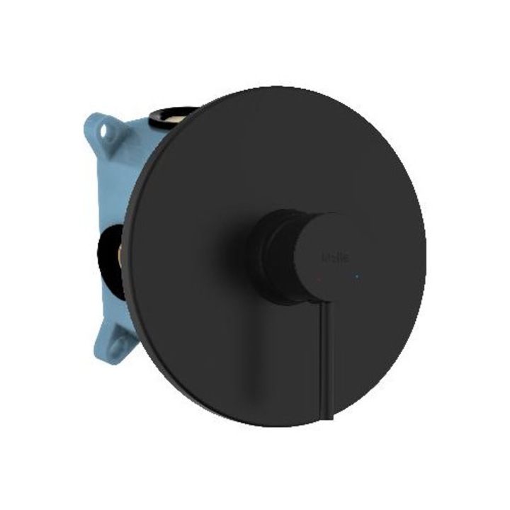 Kielle mosogató alatti szerelésű csaptelep, matt, fekete, kerámia patronnal, 1 fogyasztóhoz