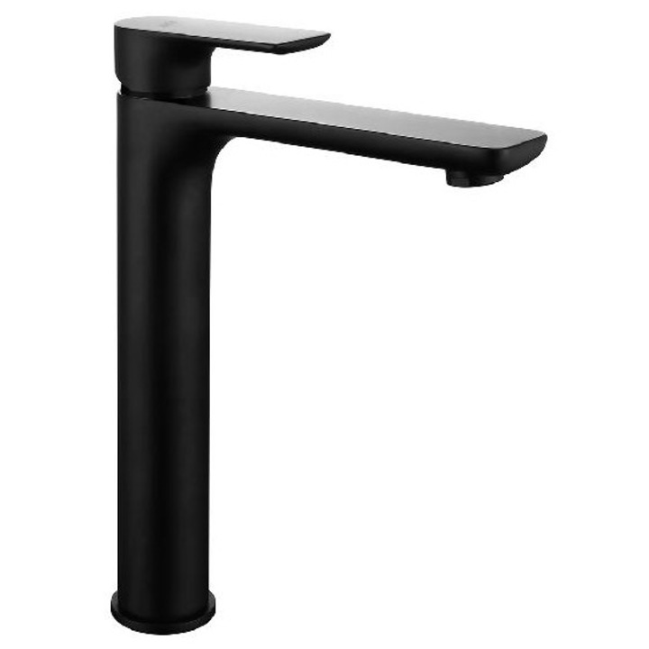 Kielle mosdó csaptelep, matt fekete, 6 l/perc, 35 mm, szerelőkészlet