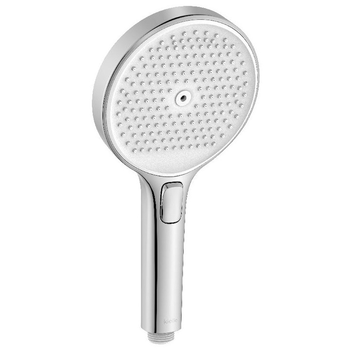 Kielle Sprchova hlavice set 130mm, 3 tipuri de jet, crom/alb