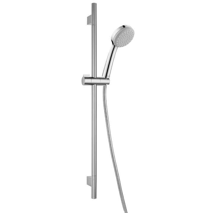 Set dus Kielle, duza 85mm, tija 700mm, furtun 1500mm, crom/gri deschis