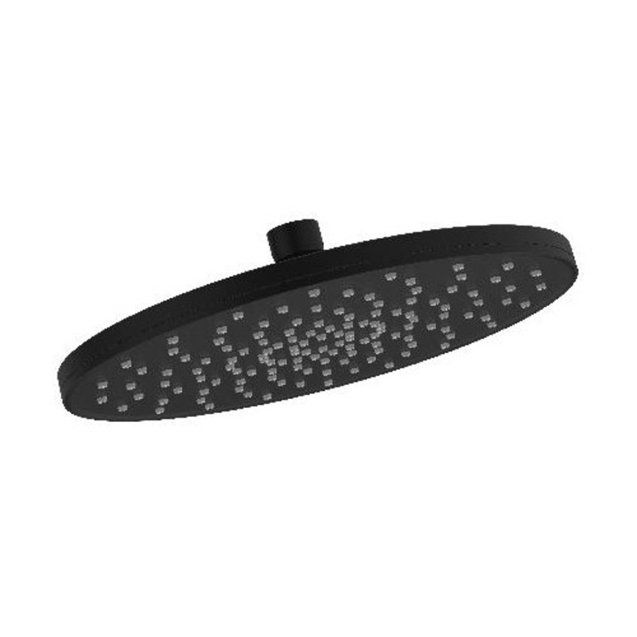 Dus cu cap Kielle, 230mm, mat negru, instalare pe brat superior