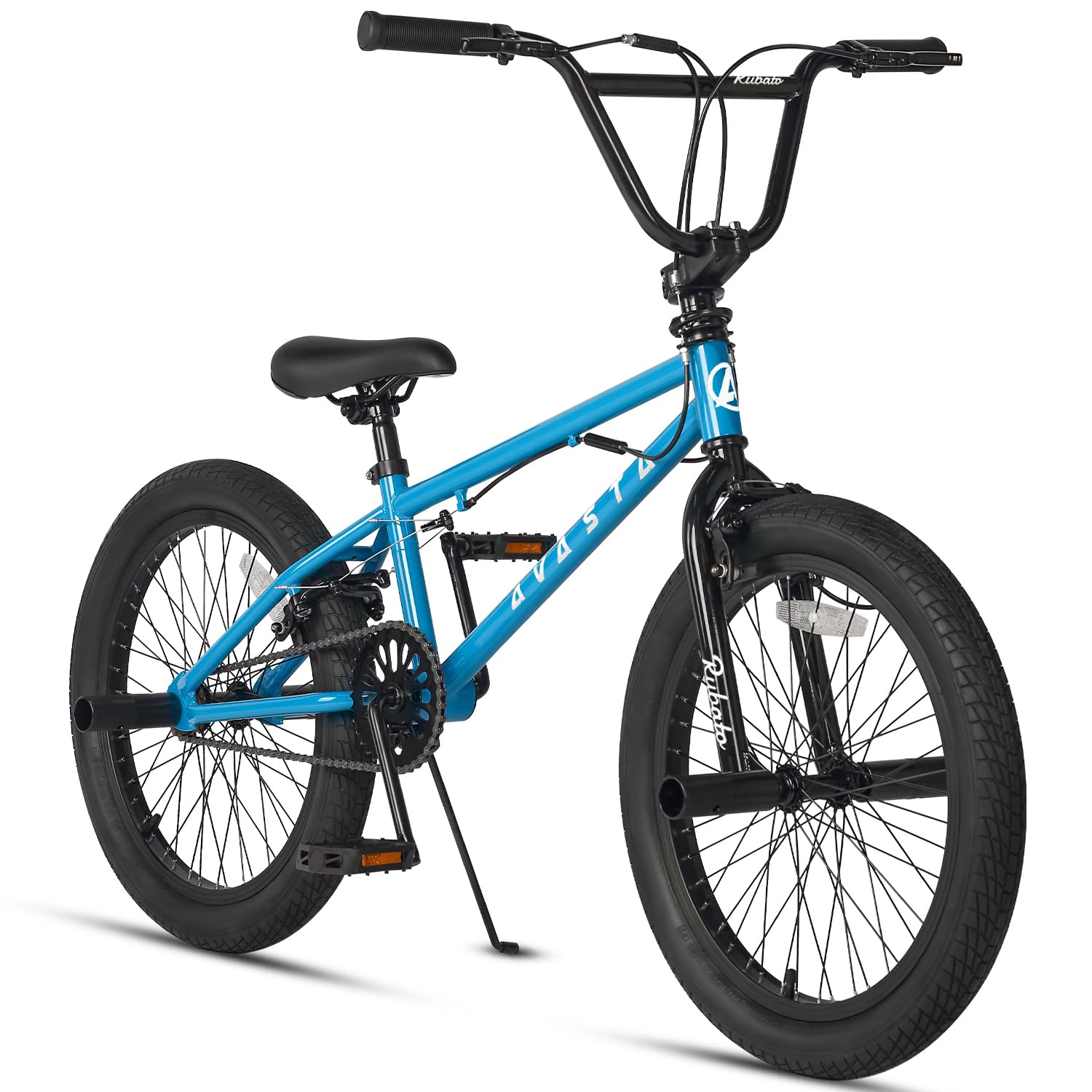 Bicicletă BMX Freestyle AVASTA, 20 inch, 4 peg-uri, albastră - eMAG.ro