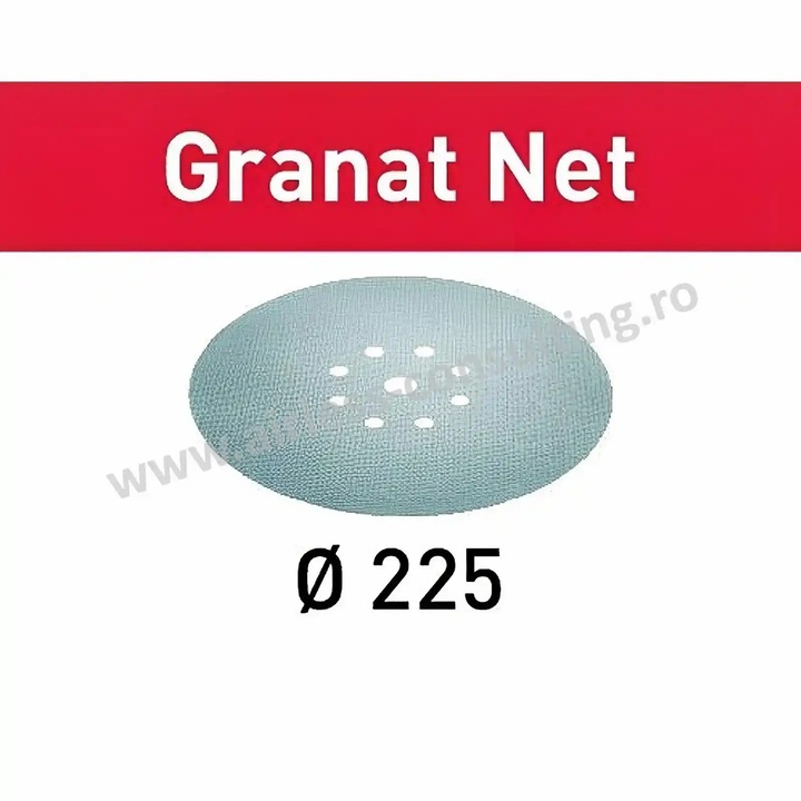 Material abraziv reticular Granat Net, D225, P150, 25 buc/pachet, Festool