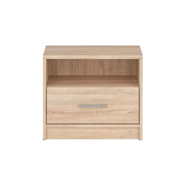 Noptiera Nepo KOM1S, 49.5 x 33.5 x 42 cm, culoare Stejar Sonoma