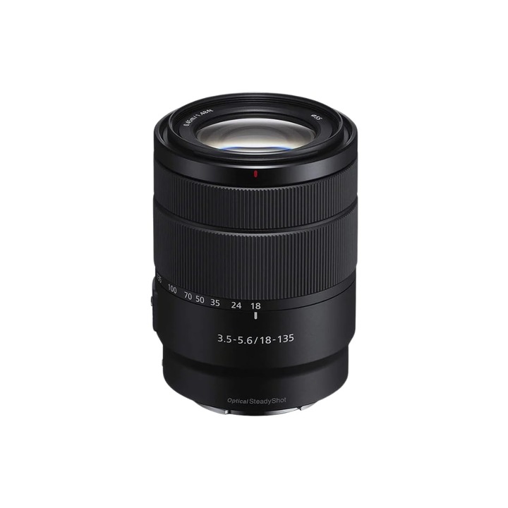 Sony Sel18135 – 18-135Mm F3.5-5.6 Oss (Обектив с увеличение Aps-C със стабилизация на изображението, E-mount, компактен и лек, идеален за пътуване, ежедневна употреба и видеозаснемане, за Sony A6400, A6700 и Zv-E10, черен)