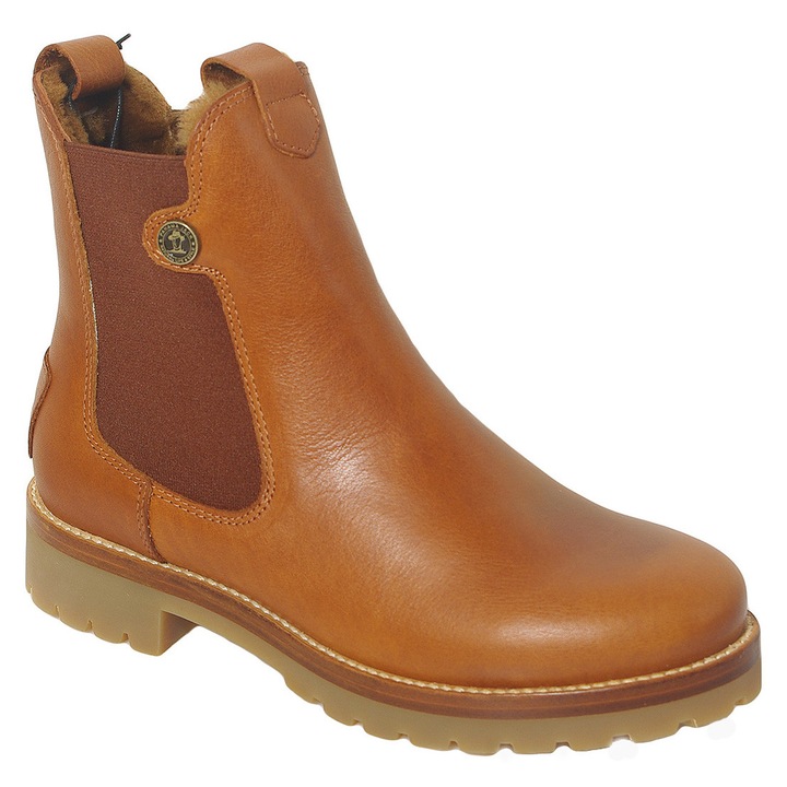 Botine dama, Panama Jack, Francesca Igloo B14, piele naturala, maro