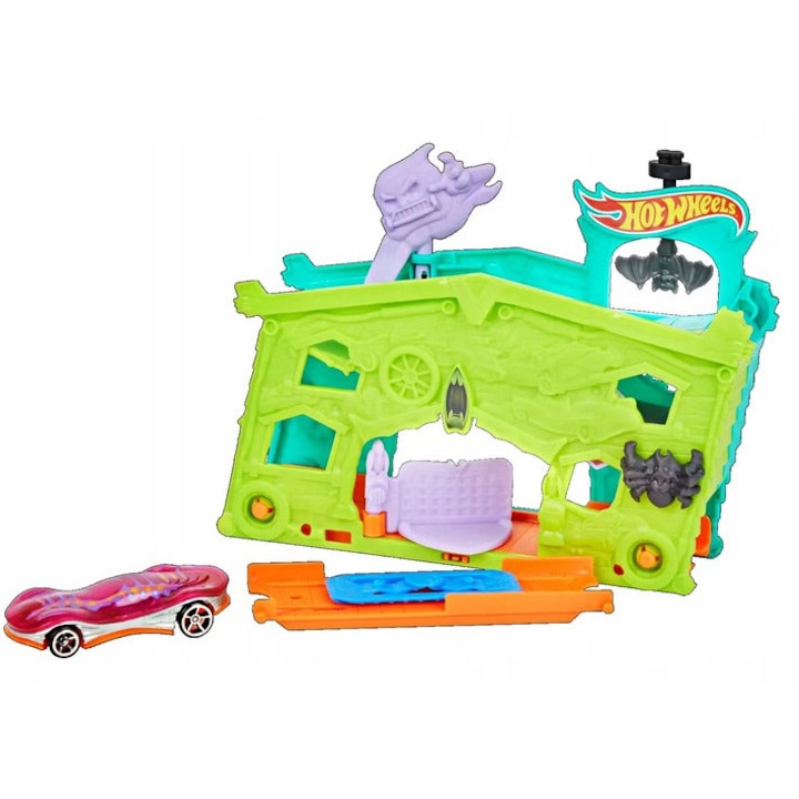 Pista auto HOT WHEELS City Blaze – Garajul Fantoma Ghost Garage