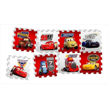 Covor puzzle din spuma Cars 8 piese Covor puzzle din spuma Cars 8 piese