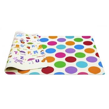 Covor pentru copii, educativ, premium,Alfabet(POLKA DOT) Dot, cu 2 fete, 140x100x15 Covor pentru copii, educativ, premium,Alfabet(POLKA DOT) Dot, cu 2 fete, 140x100x15