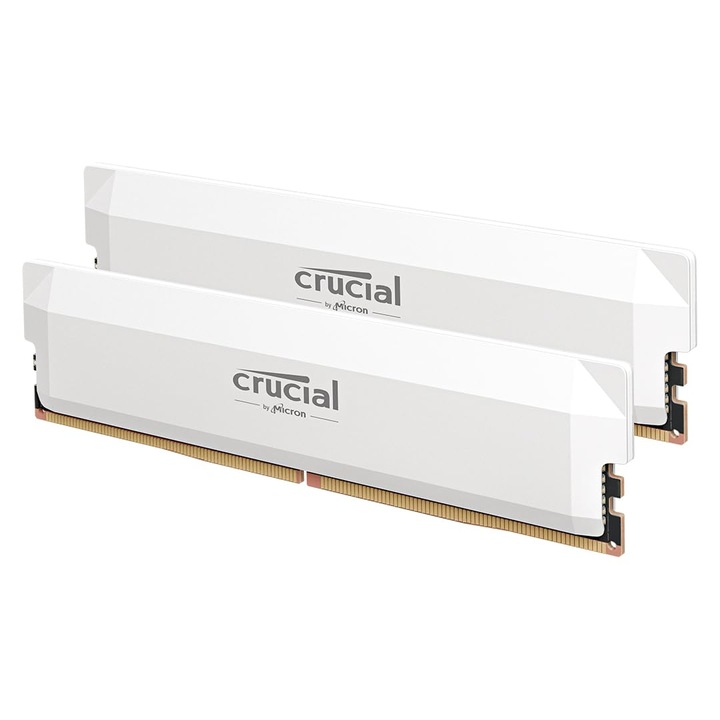 Kit Memorie RAM Crucial Pro DDR5 32GB (2x16GB) 6400MHz Alb