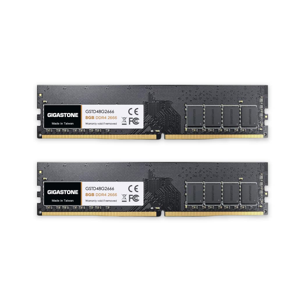 Gigastone DDR4 2666MHz 8GB×2(16GB) Memorie RAM Gigastone Ddr4 16Gb (2x8Gb) 2666Mhz PC4-21300 CL19