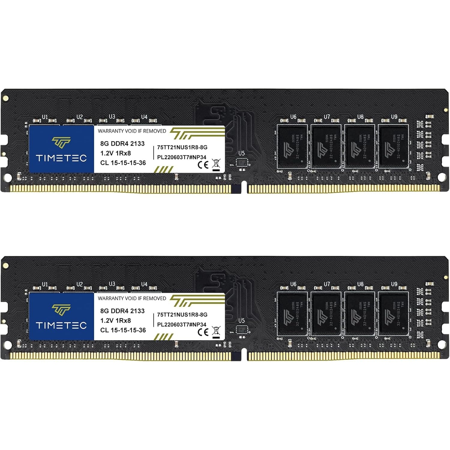 Memorie Ram Timetec 16Gb Kit (2X8Gb) Ddr4 2133Mhz Pc4-17000 Non