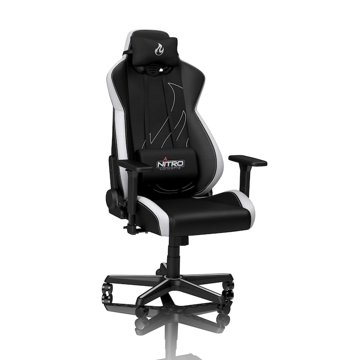 Геймърски Стол Nitro Concepts S300 Ex, Бяло Radiant, 56 X 57 X 140 См