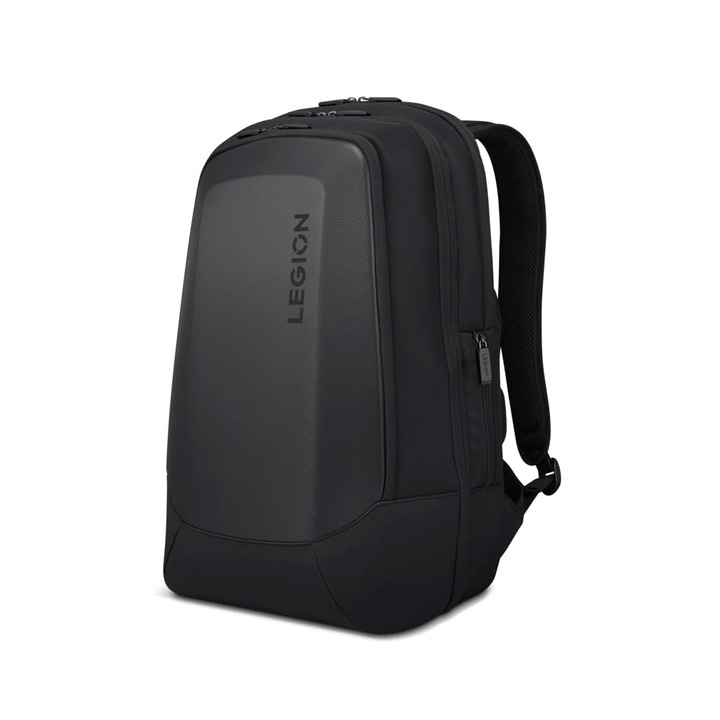 Lenovo Legion Armored II 17 hüvelykes hátizsák, gamer laptop táska, dupla rétegű védelem, speciális tárolózsebek, Gx40V10007, fekete