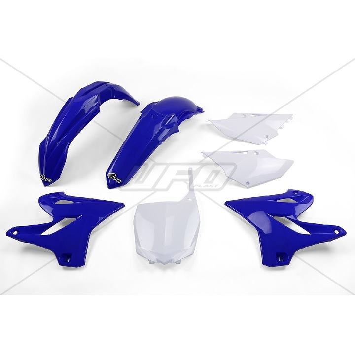 Set accesorii moto UFO, komplet plastic, YZ 125 '15-'21, YZ 250 '15-'21, albastru/bianco
