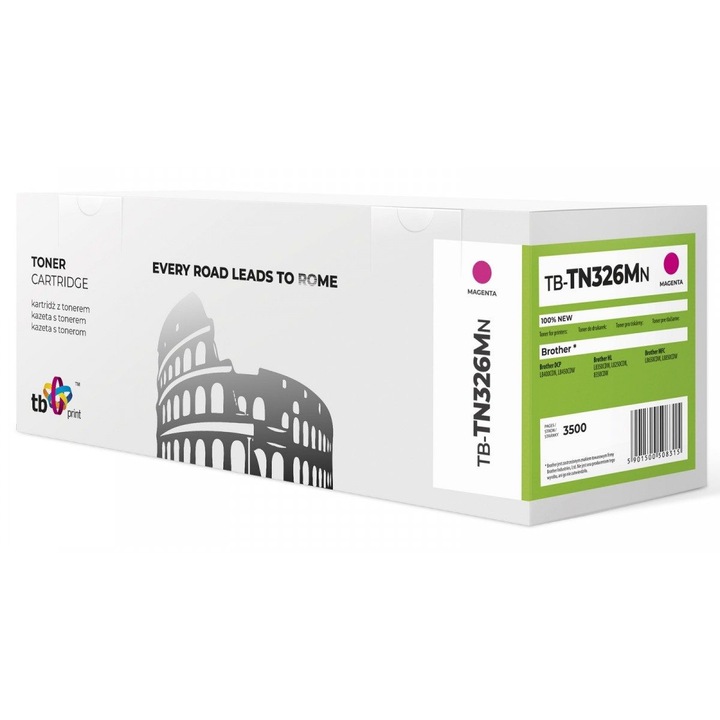 TB Print TN326M lézer nyomtató toner, 100% új, magenta színű