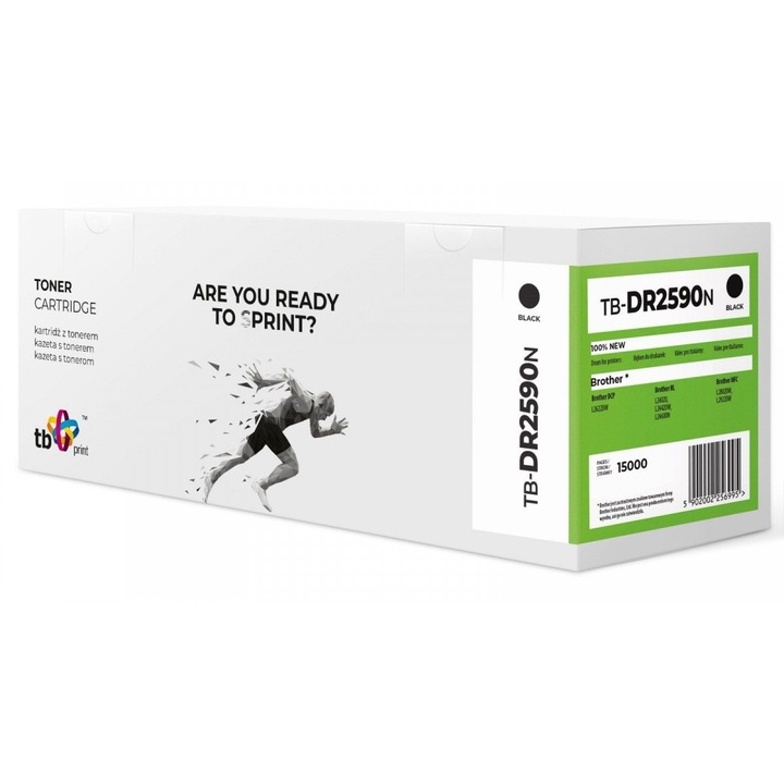 TB Print DR2590 lézernyomtató toner, 100% új, fekete