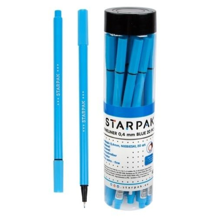 20 db-os készlet, Starpak, 0,4, kék