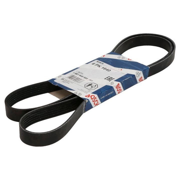 Curea transmisie accesorii FORD TRANSIT Bus (FD_ _, FB_ _, FS_ _, FZ_ _, FC_ _) 2.2 TDCi din 2011-2014, auto, Bosch, 4x Stickere auto cu FORD