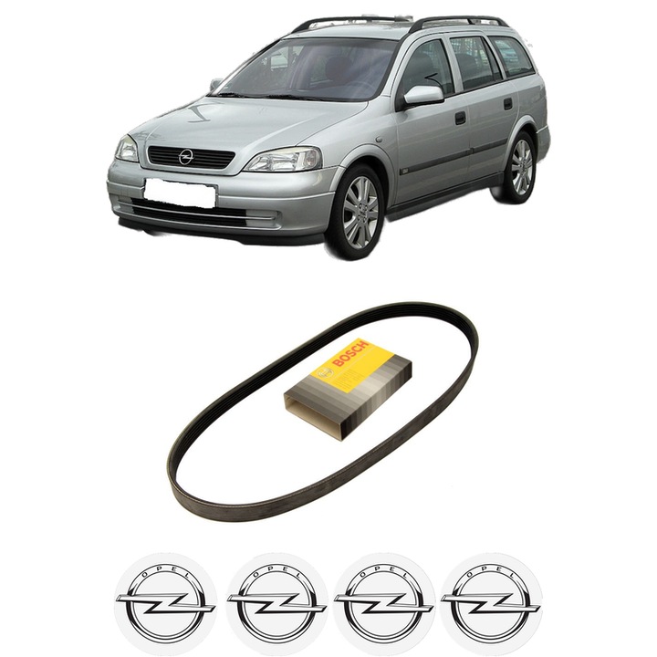 Curea transmisie accesorii OPEL ASTRA H Estate Van (L70) 1.7 CDTI (L70) din 2004-2010 KW 74 CP 101 CMC 1686, auto, Bosch, 4x Stickere auto cu OPEL