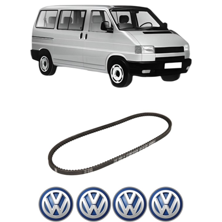 Curea transmisie accesorii Volkswagen TRANSPORTER T4 Bus (70B, 70C, 7DB, 7DK, 70J, 70K, 7DC, 7DJ) 2.4 D Syncro din 1992-1998, auto, Bosch, 4x Stickere auto cu Volkswagen