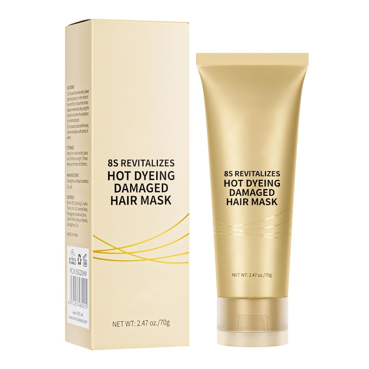 Ревитализираща маска за коса 8 секунди, за увредена коса, с кератин, 4.8x4x14.9см, 70гр