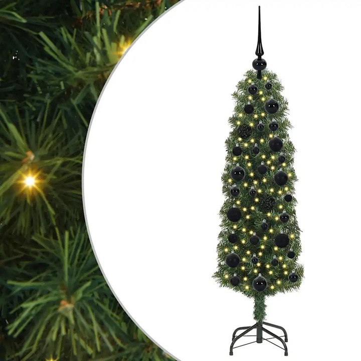 Brad de Craciun vidaXL artificial Verde 120 cm PVC si otel si plastic